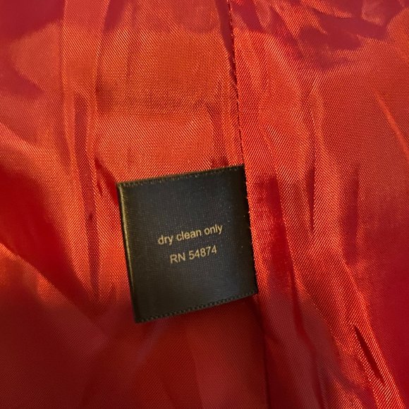 EUC Limited Perfect Red Velvet Blazer Jacket - Picture 4 of 5